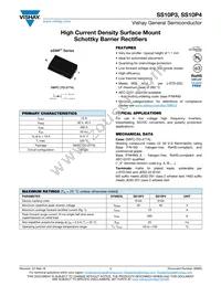SS10P4HM3/86A Datasheet Cover