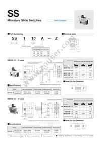 SS210P-Z Datasheet Cover