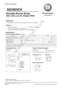 SS3003CH-TL-E Datasheet Cover