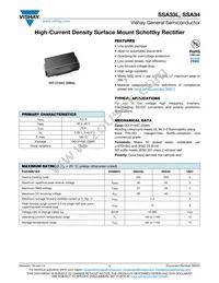 SSA33L-M3/61T Datasheet Cover