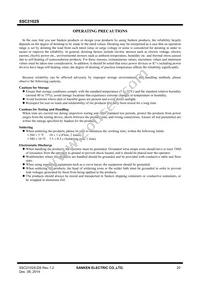 SSC2101S Datasheet Page 20