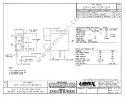 SSF-LXH2103YYD/4 Datasheet Cover