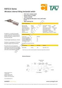 SSF213T050 Datasheet Cover