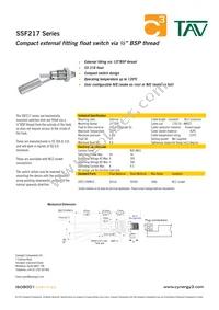 SSF217XPM12 Datasheet Cover