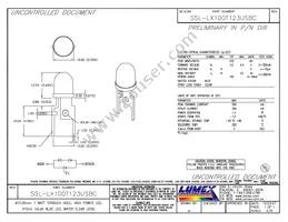 SSL-LX100T123USBC Datasheet Cover