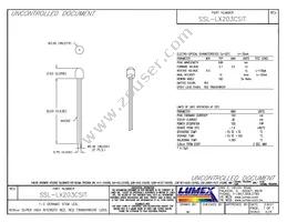 SSL-LX203CSIT Datasheet Cover