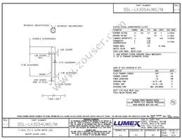SSL-LX3054UWC/M Datasheet Cover