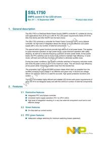 SSL1750T/N1 Datasheet Cover