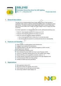 SSL2102T/N1 Datasheet Cover