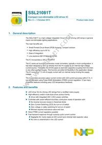 SSL21081AT/1 Datasheet Cover