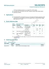 SSL5021BTS/1X Datasheet Page 2