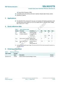 SSL5031CTS/1X Datasheet Page 2