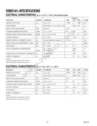 SSM2141SZ-REEL Datasheet Page 2