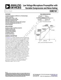 SSM2167-1RMZ-REEL Datasheet Cover