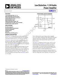 SSM2211CPZ-R2 Datasheet Cover
