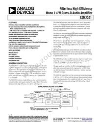 SSM2301RMZ-REEL Datasheet Cover