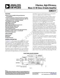 SSM2377ACBZ-R7 Datasheet Cover