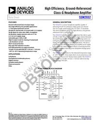 SSM2932ACBZ-RL Datasheet Cover