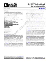 SSM3302ACPZ-R7 Datasheet Cover