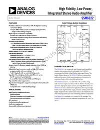 SSM6322ACPZ-R2 Datasheet Cover