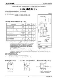 SSM6K513NU Datasheet Cover