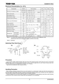 SSM6K513NU Datasheet Page 2