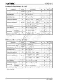 SSM6L13TU(T5L Datasheet Page 2
