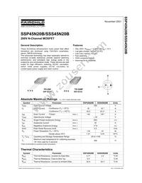 SSP45N20B_FP001 Datasheet Cover