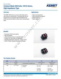 SSR10H-17058 Datasheet Cover