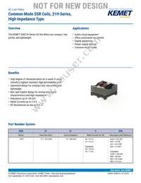 SSR21H-12150 Datasheet Cover