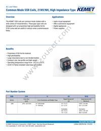 SSR21NV-10250 Datasheet Cover