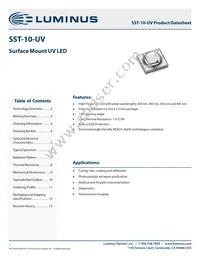 SST-10-UV-A130-F365-00 Datasheet Cover