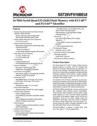 SST26VF016BEUI-104I/SN Datasheet Cover