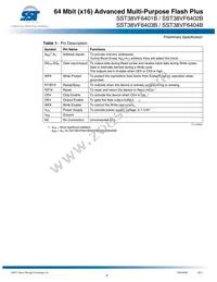 SST38VF6404B-70-5I-EKE-T Datasheet Page 5