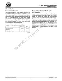 SST39WF800A-90-4C-B3KE-T Datasheet Page 4