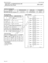 SSTL16877DGG Datasheet Page 3