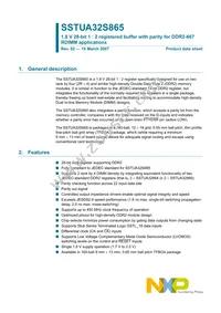 SSTUA32S865ET Datasheet Cover