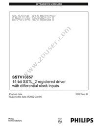 SSTV16857DGG Datasheet Cover