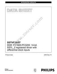SSTVF16857EV Datasheet Cover