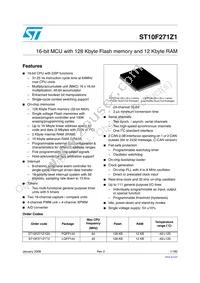 ST10F271Z1T3 Datasheet Cover