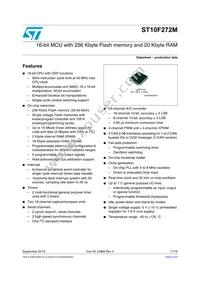 ST10F272M-4TR3 Datasheet Cover