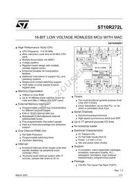 ST10R272LT1/TR Datasheet Cover