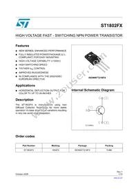 ST1802FX Datasheet Cover