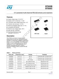 ST202CN Datasheet Cover