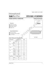 ST2100C38R0 Datasheet Cover