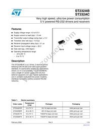 ST232ACTR Datasheet Cover