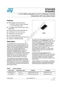 ST3243ECTR-E Datasheet Cover