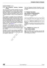 ST62T03CM6/TR Datasheet Page 21
