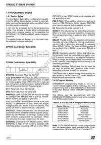ST62T62CM6 Datasheet Page 12