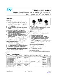 ST72F321BJ9TAE Datasheet Cover